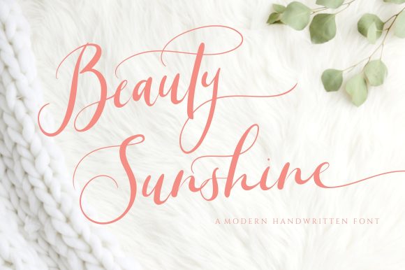 Beauty Sunshine Font for Web Design