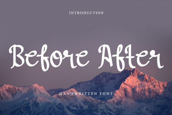 Before After: A Light Handwritten Font for Digital Elegance