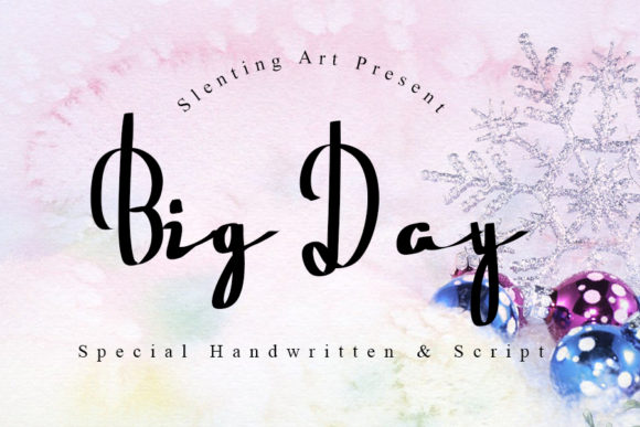 Big Day: A Luxurious Handwritten Font