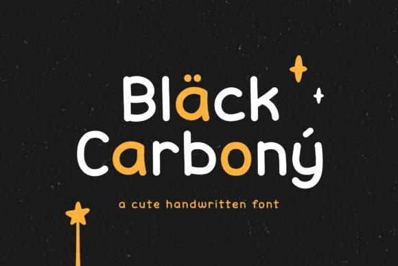 Black Carbony: A Sweet, Handwritten Font That Elevates Your Brand