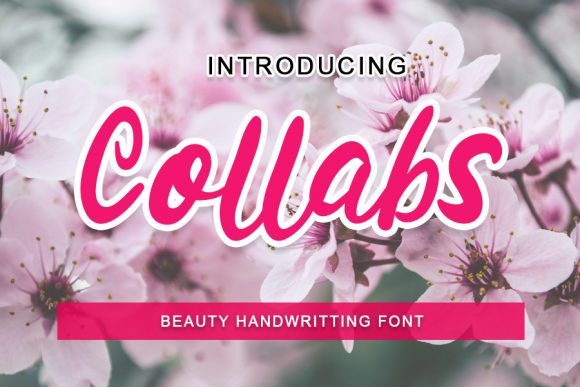 Collabs Script Font for Handmade & Wedding Designs