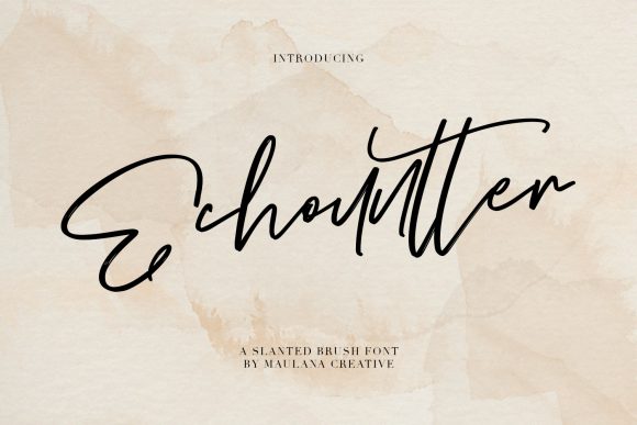 Echountter: A Script Font That Earns Its Space