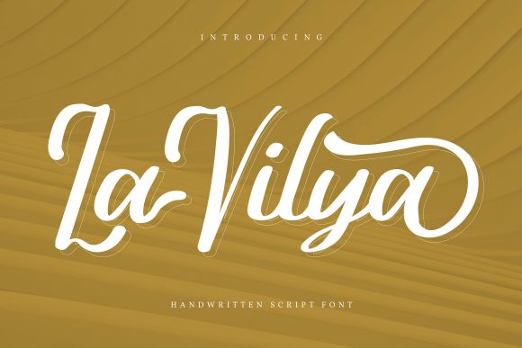 La Vilya Font: Handwritten Elegance for Crafters