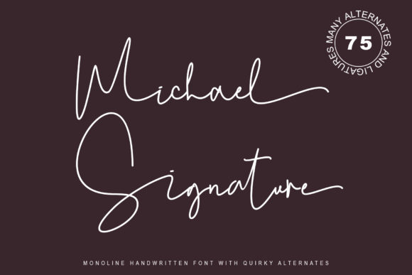Michael Signature Font for Creative Marketing