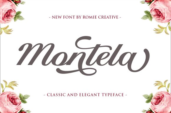 Montela: A Bold Script Font for Impactful Campaigns