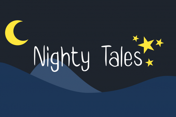 Nighty Tales: A Handwritten Font That Feels Like Home