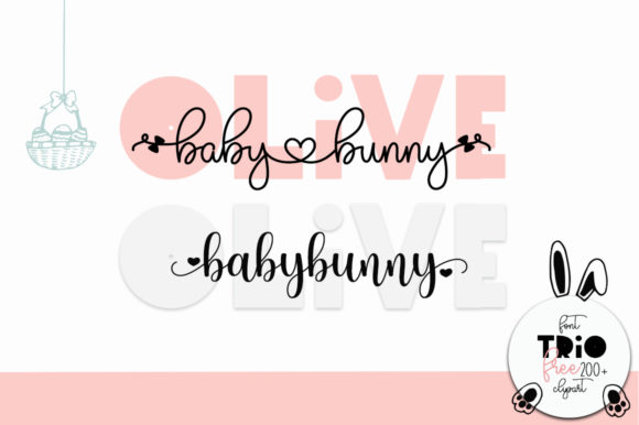 Olive Babybunny: A Delicate, Polished Font for Small Business Branding