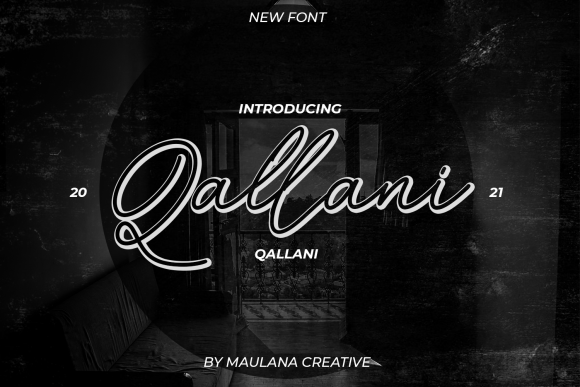 Qallani Script Font for Handmade Labels & Invitations