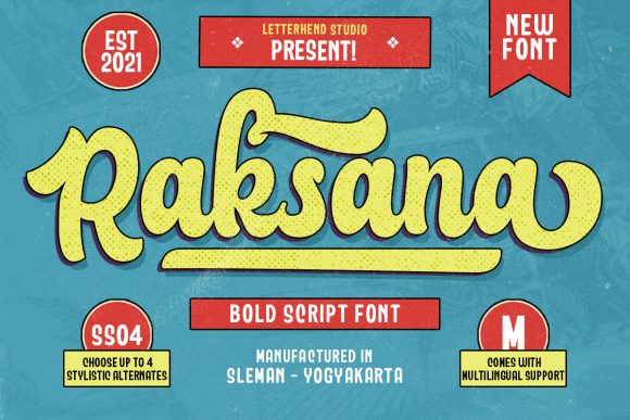 Raksana: A Bold Script Font That Commands Attention