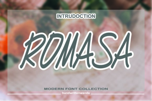 Romasa: A Handwritten Font for Elegant Design