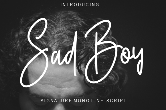 Sad Boy Font: Elegant Script for Web Design